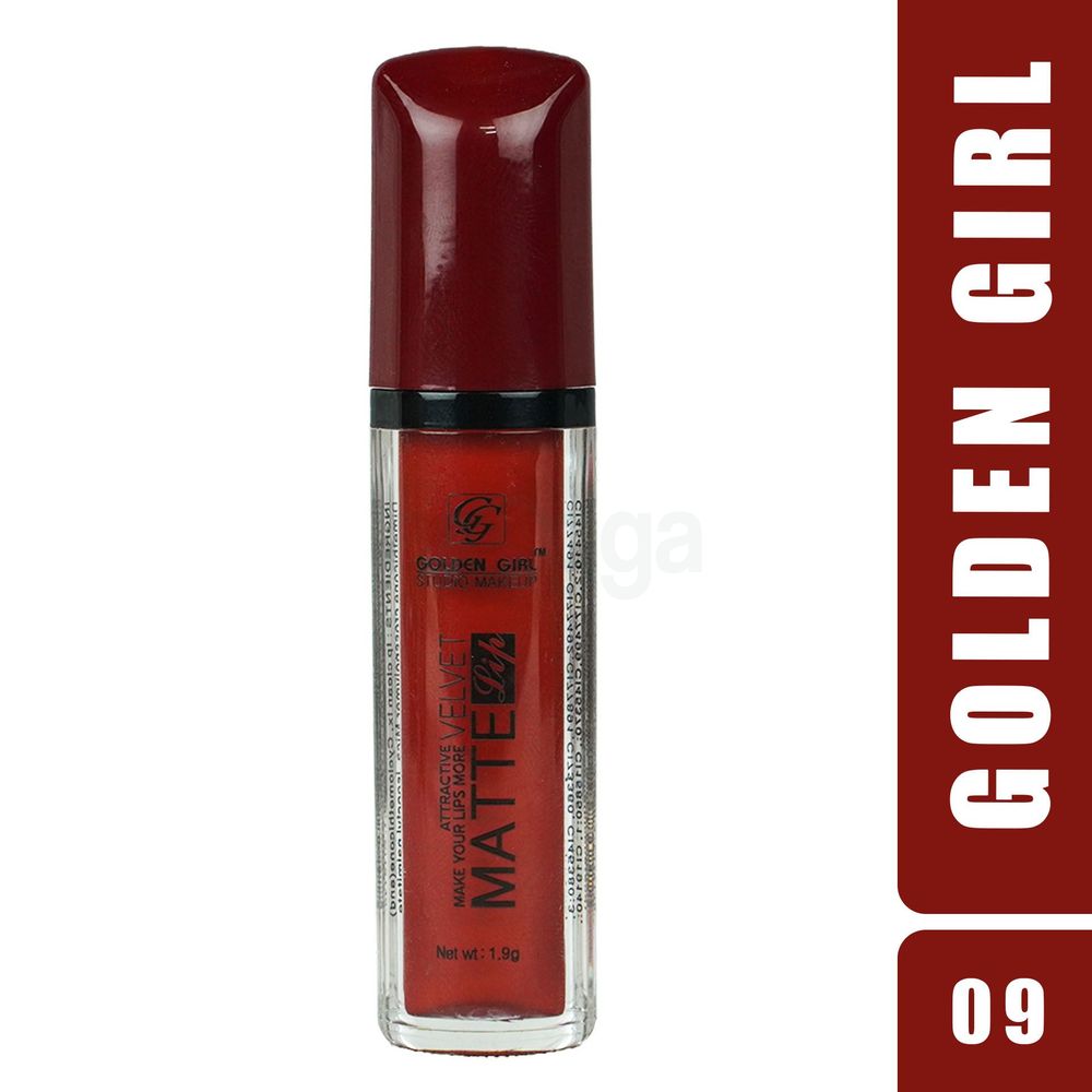 Golden Girl Studio Makeup Velvet Matte Attractive Lipstick (09)  
