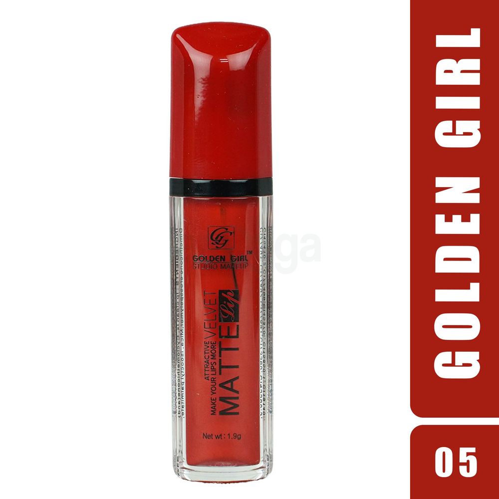 Golden Girl Studio Makeup Velvet Matte Attractive Lipstick (05)  