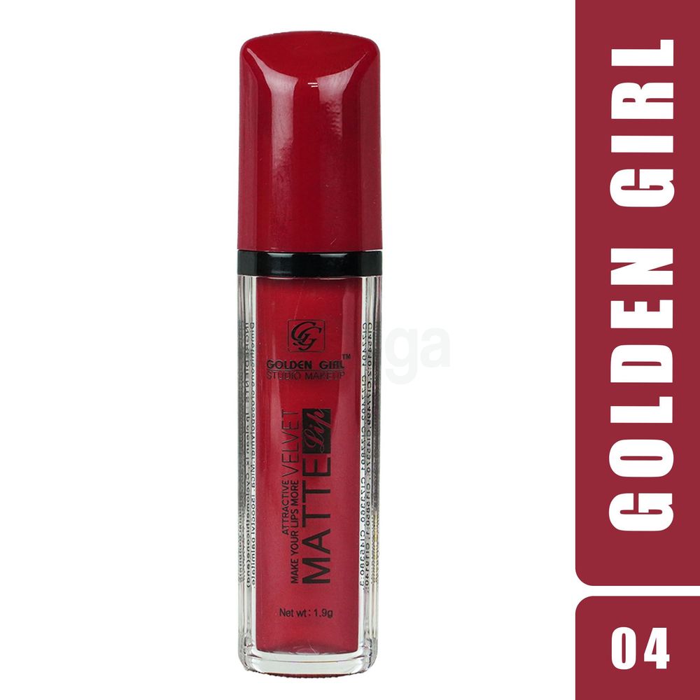 Golden Girl Studio Makeup Velvet Matte Attractive Lipstick (04)  