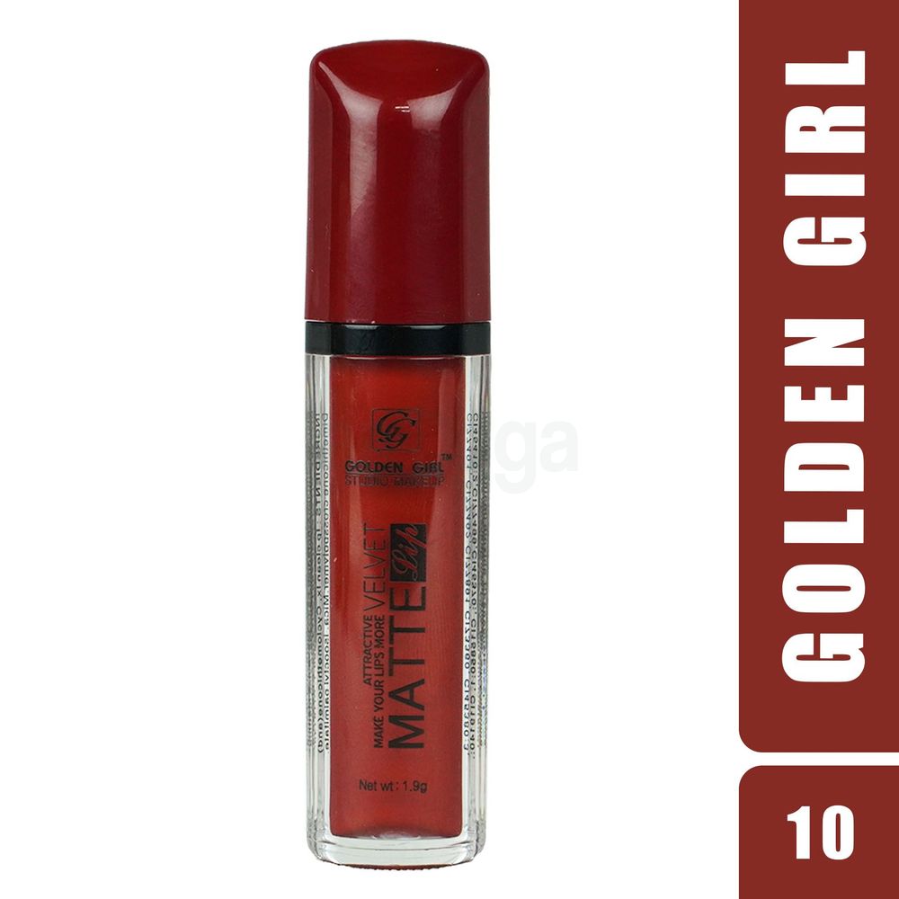 Golden Girl Studio Makeup Velvet Matte Attractive Lipstick (10)  