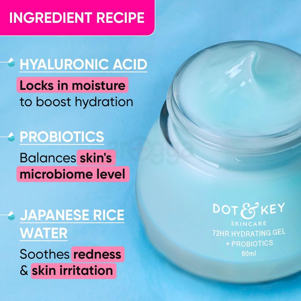 Dot and Key 72hr Hydrating Lightweight Gel Moisturizer with Probiotics  