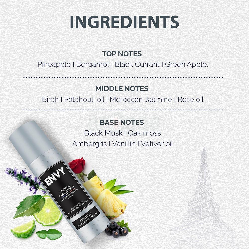 Envy French Collection Arnold Deodorant Body Spray for Men  