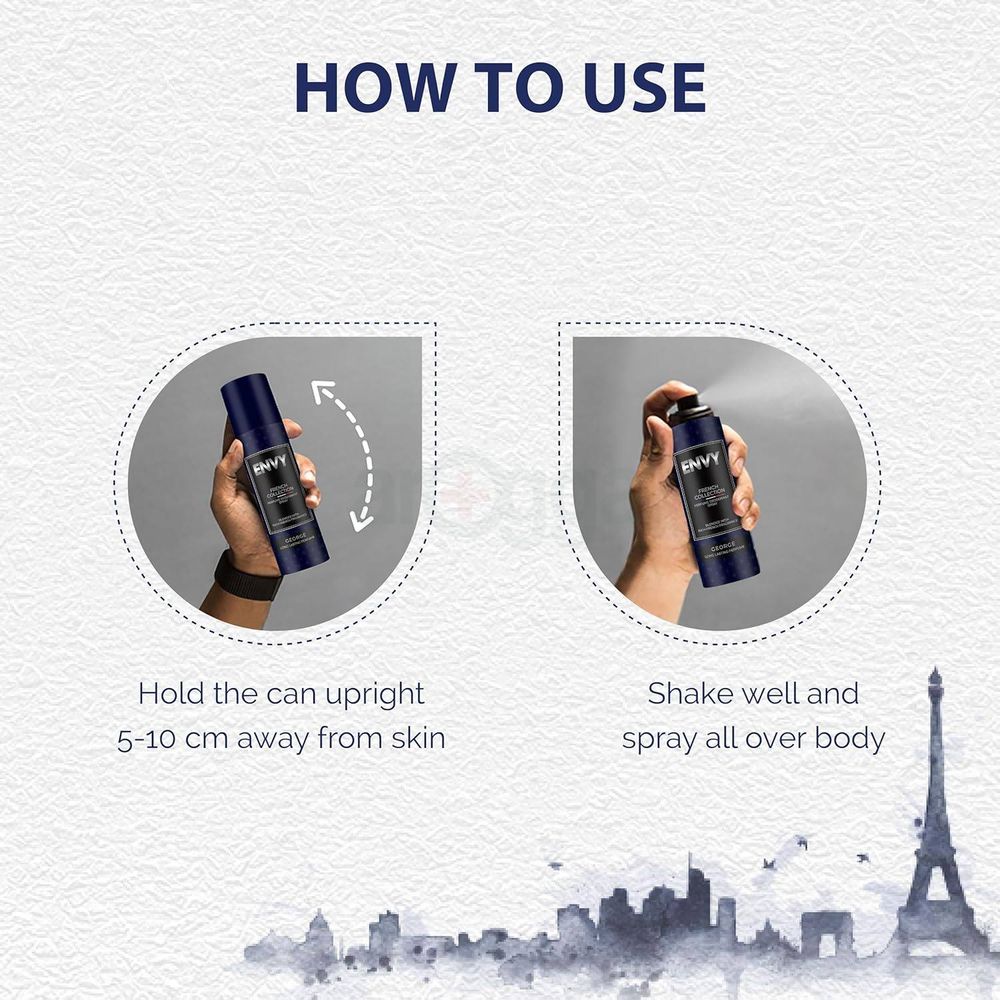 Envy French Collection George Deodorant Body Spray for Men  
