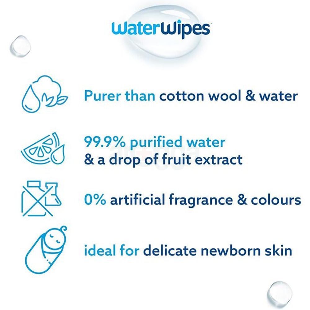 WaterWipes Newborn Biodegradable Unscented Wipes - 60 Wipes UK  