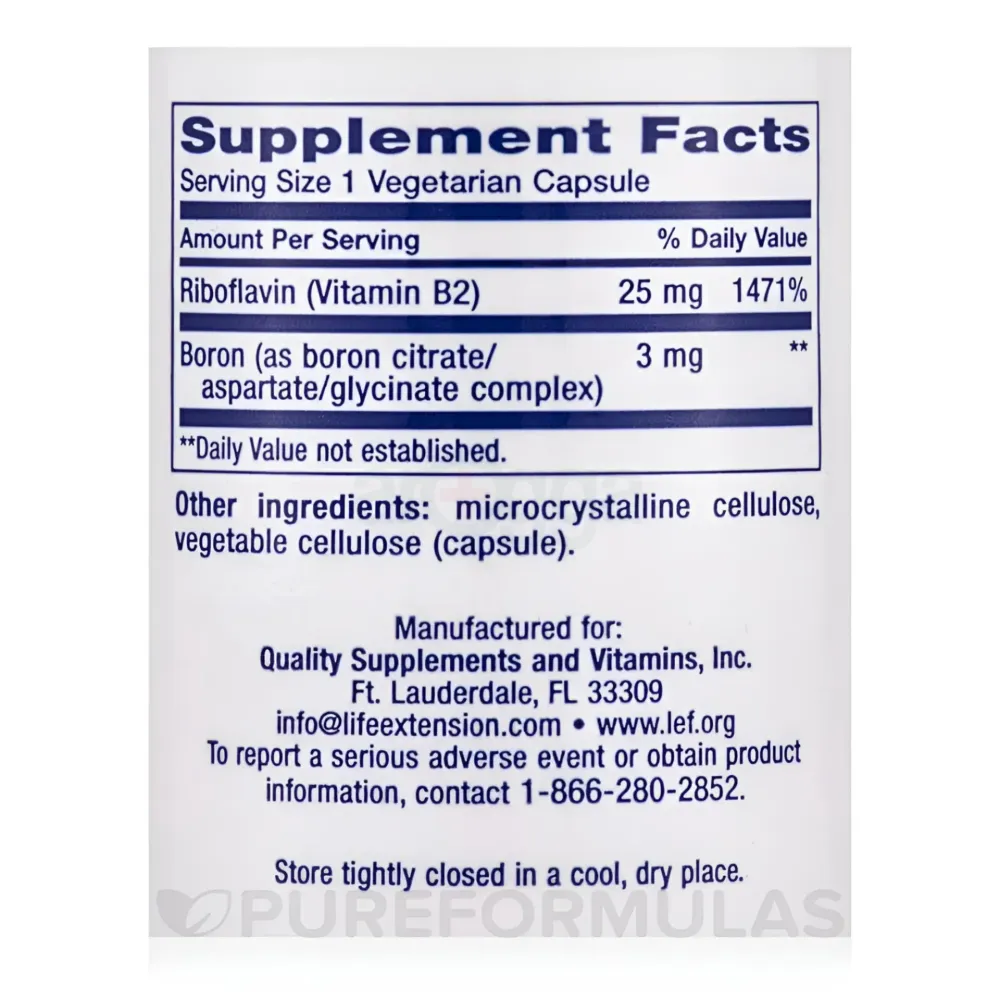 Life Extension Boron 3 mg 100 Veg Caps  
