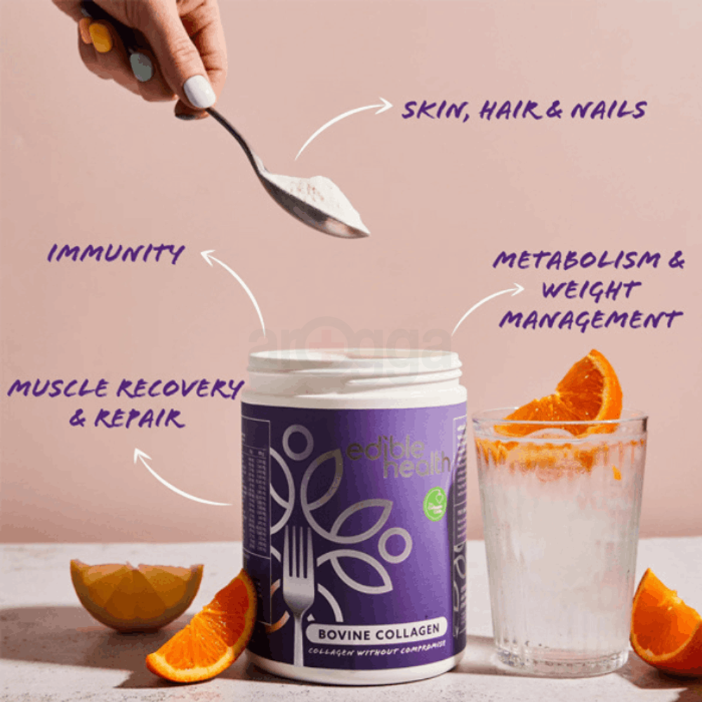 Edible Health Hydrolyzed Bovine Collagen Powder 400G  