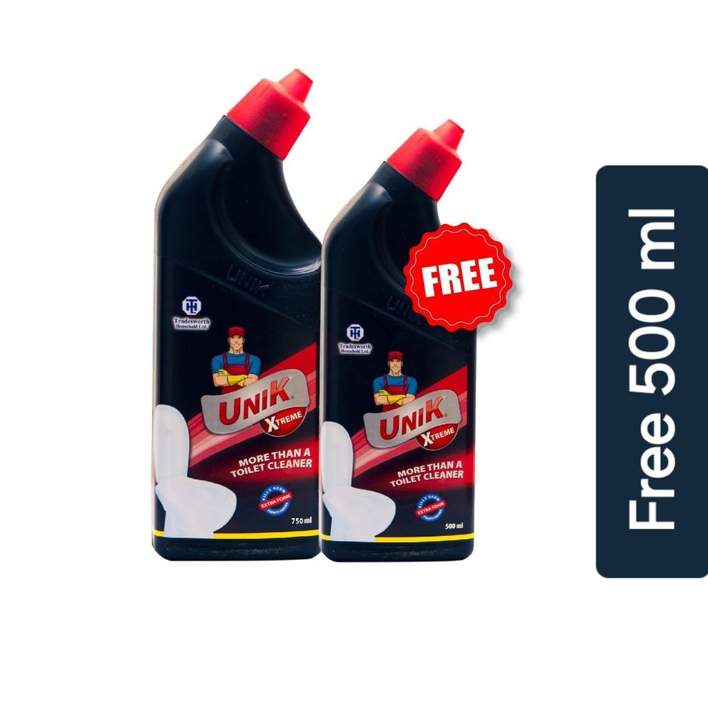 Unik Xtreme Toilet Cleaner 750ml (Free 500ml)  