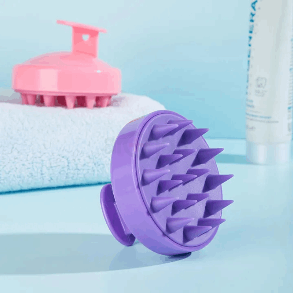 Silicone Shampoo Brush Hair Scalp Massage Brush Silicone Hair Care Assorted Color  