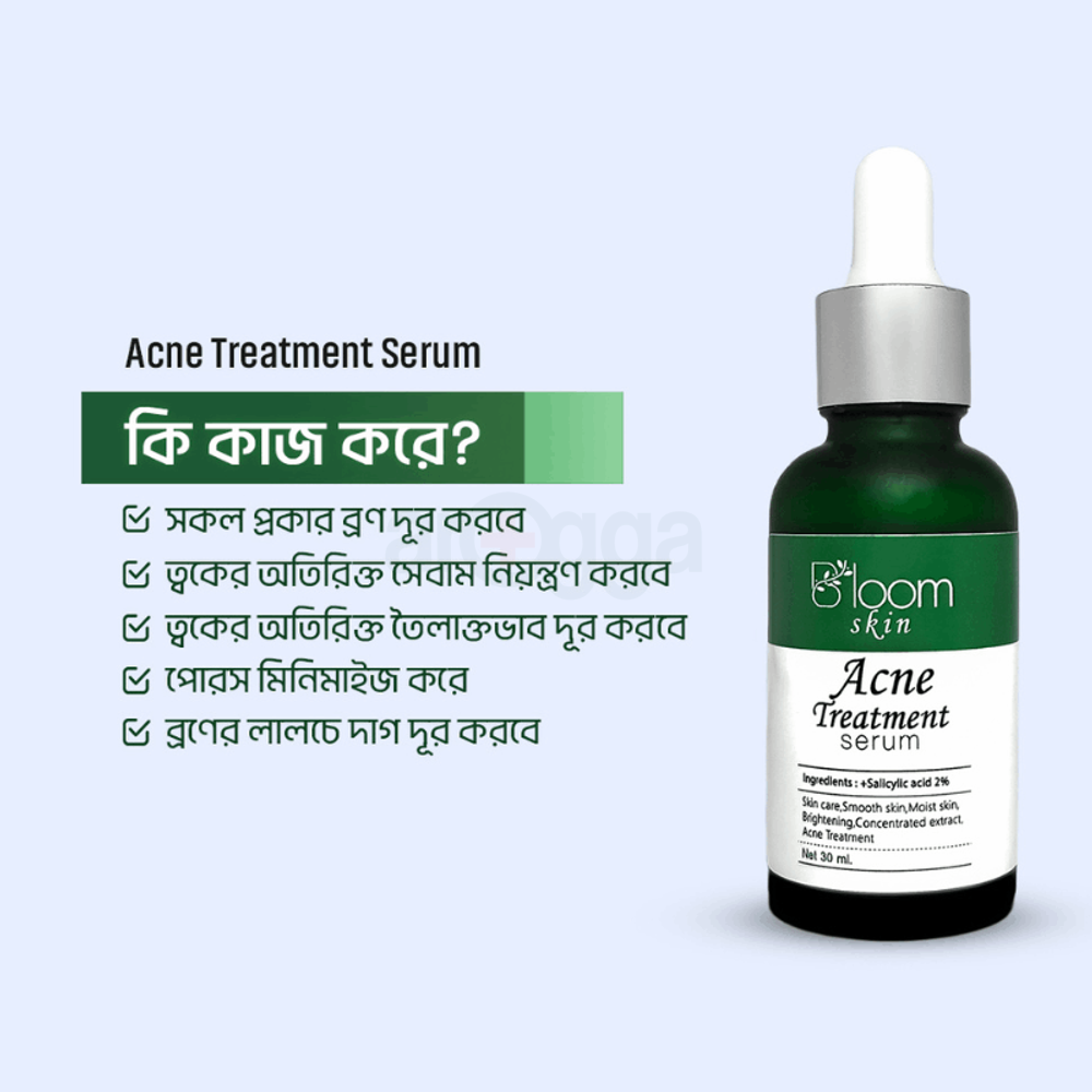 Bloom Skin Acne Treatment Serum 30ml (Salicylic Acid 2%)  