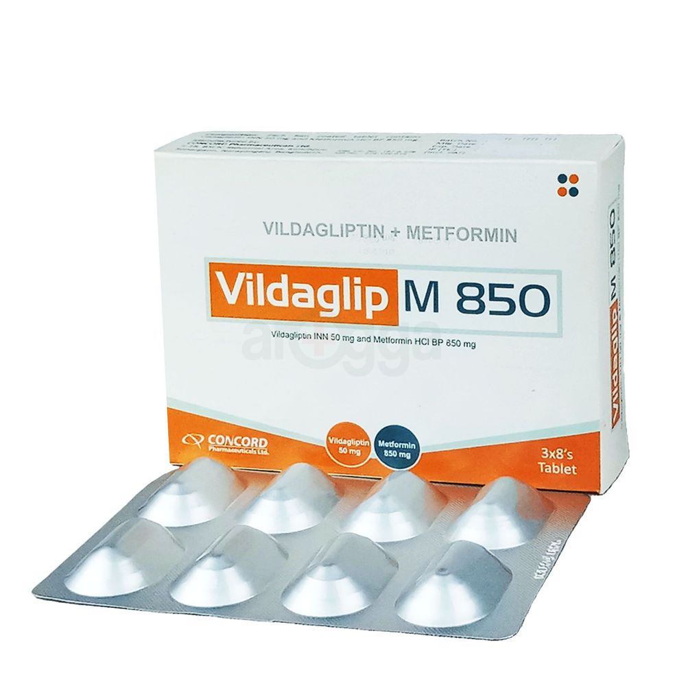 Vildaglip-M 850 800mg+50mg 