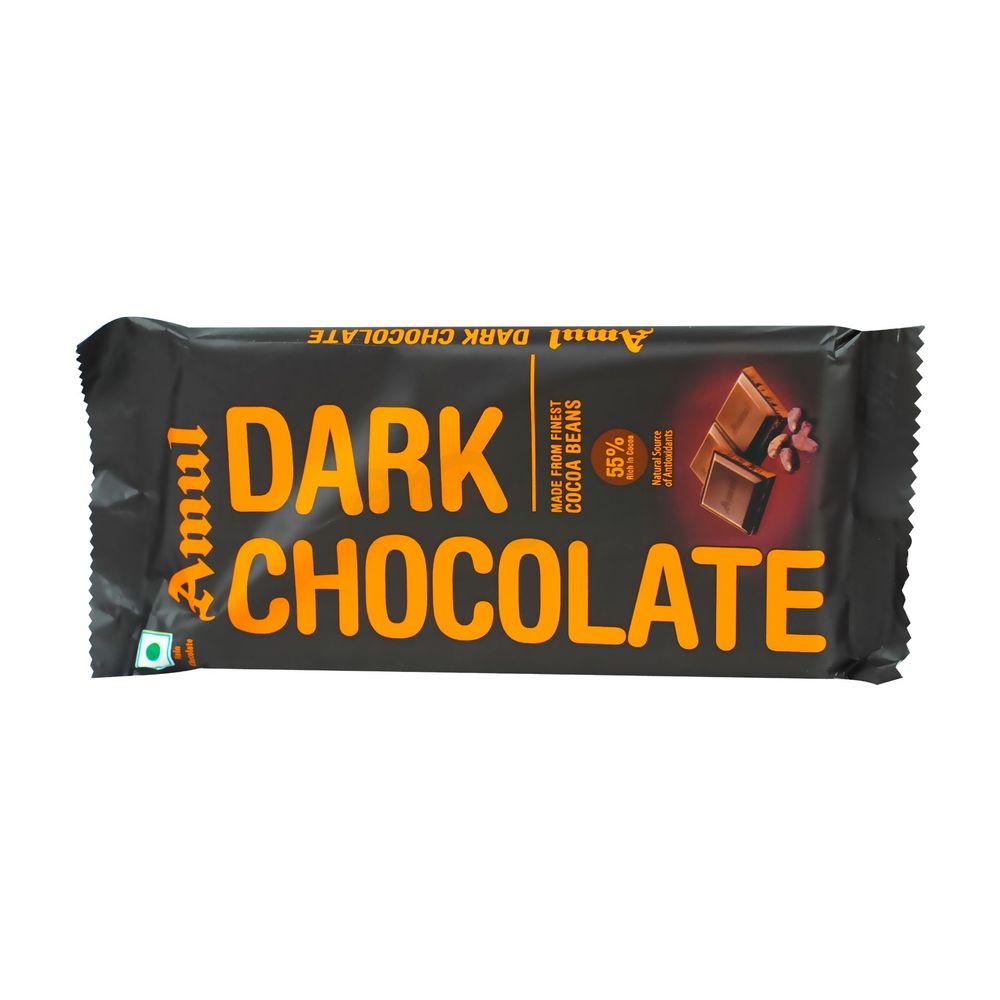 Amul Dark Chocolate Made From Finest Cocoa Beans Bar 40gm  