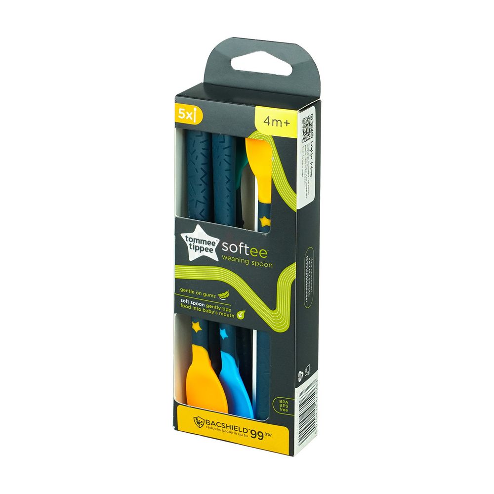 Tommee Tippee 4 Month+ Softee Weaning Spoons Pack of 5   