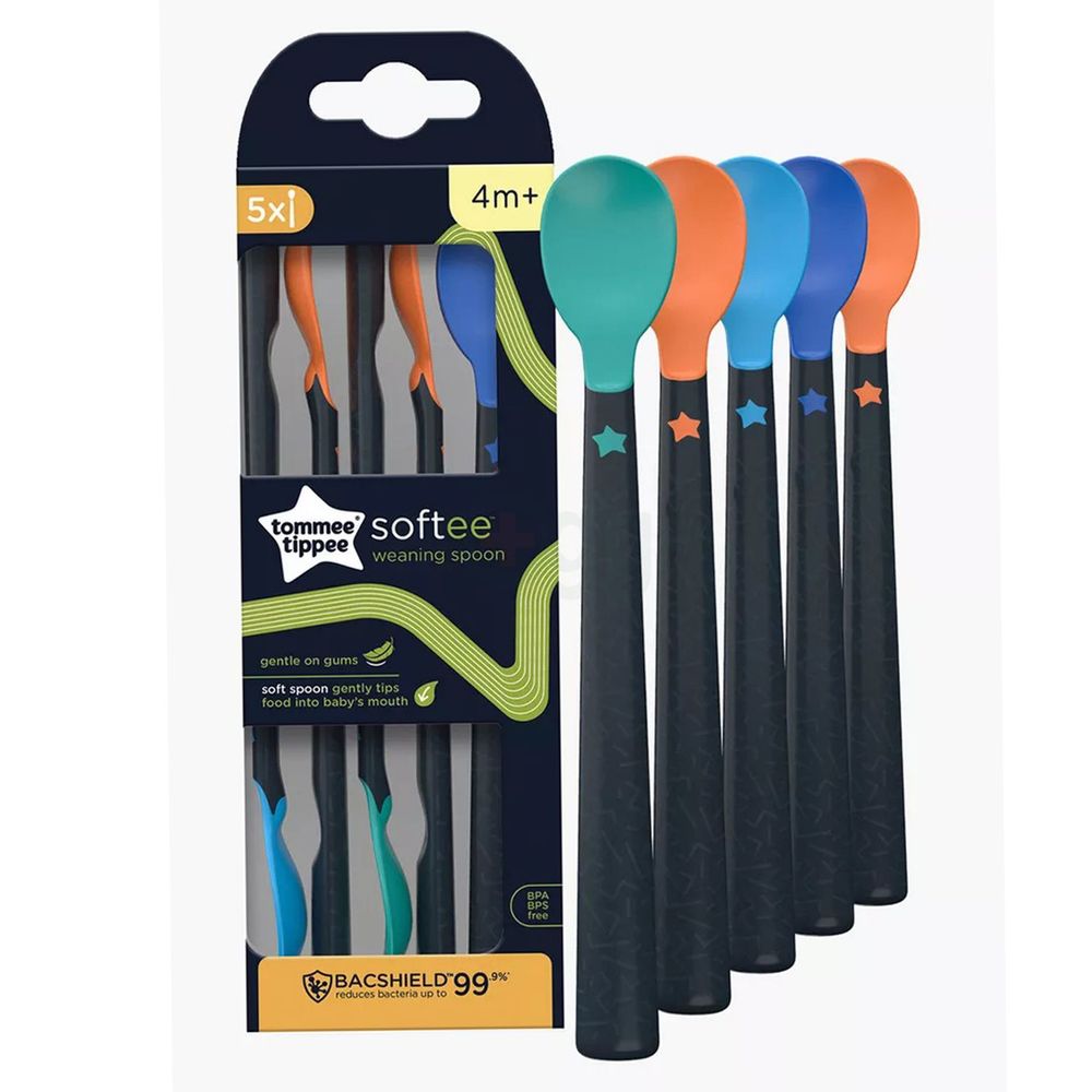 Tommee Tippee 4 Month+ Softee Weaning Spoons Pack of 5   