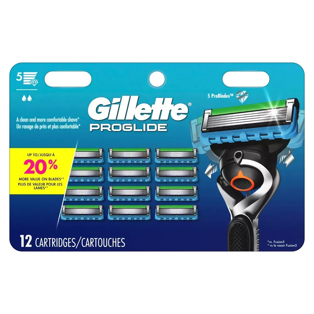 Gillette Proglide 5 Men's Ultrasharp Problades - 12 Cartridges  