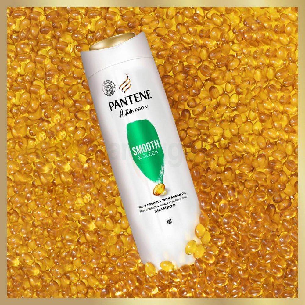 Pantene Active Pro V Smooth & Sleek Shampoo with Argan Oil  