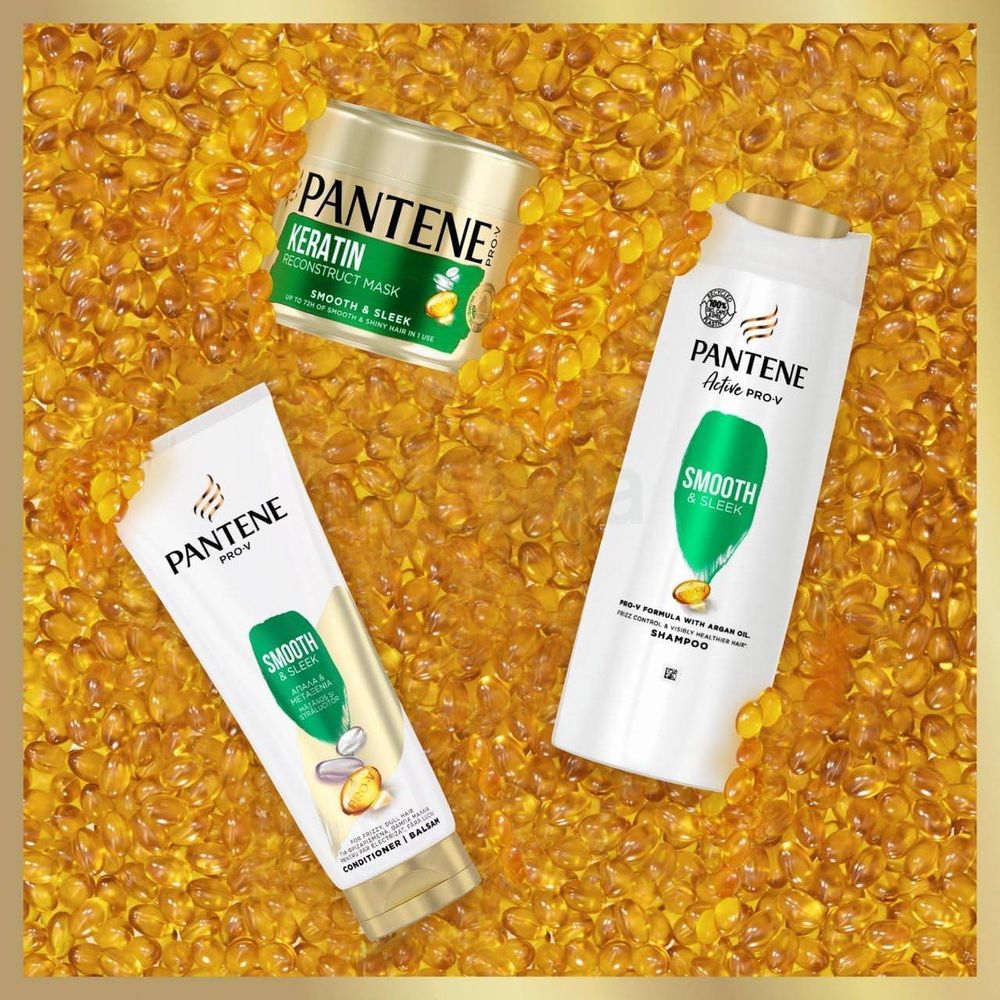 Pantene Active Pro V Smooth & Sleek Shampoo with Argan Oil  
