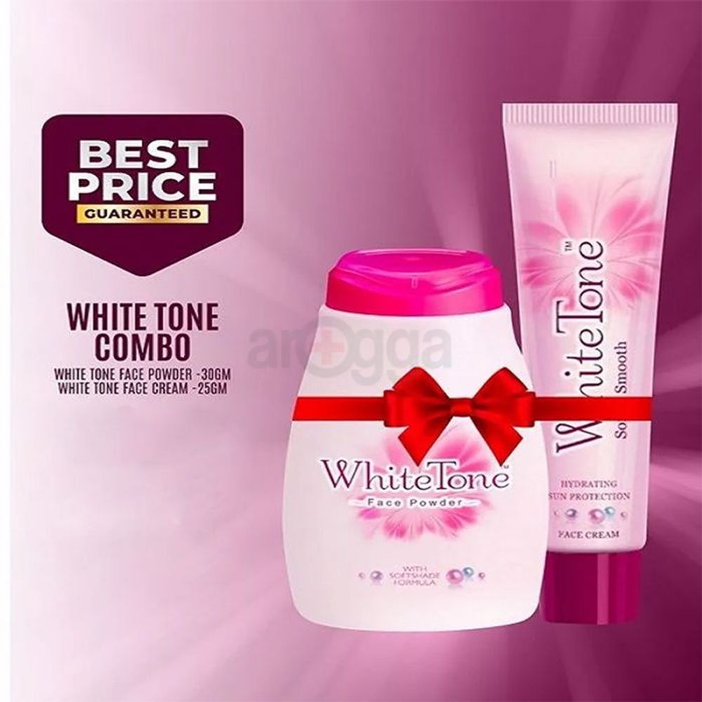 White Tone face Powder 30g + White Tone face Cream  25g Combo Offer  