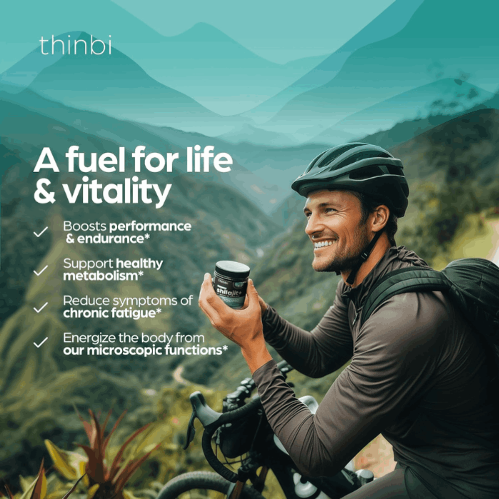 Thinbi Shilajit Resin 4oz Extra Strength – Pure Himalayan Shilajit for Men & Women 75%+ Fulvic Acid & 85+ Trace Minerals for Energy   