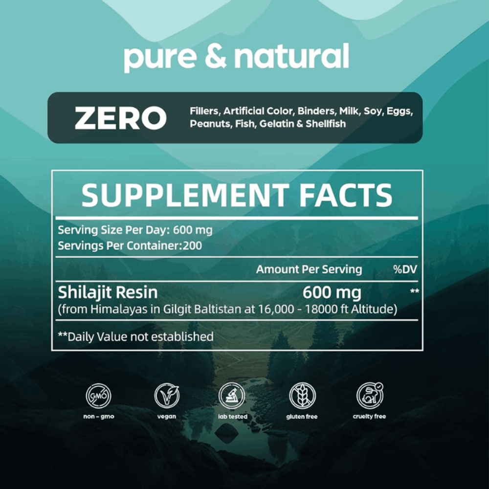 Thinbi Shilajit Resin 4oz Extra Strength – Pure Himalayan Shilajit for Men & Women 75%+ Fulvic Acid & 85+ Trace Minerals for Energy   