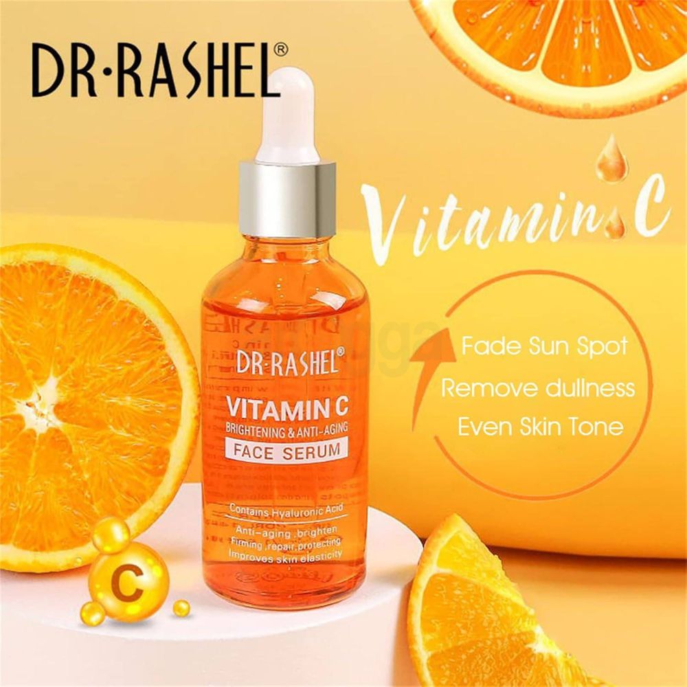 Dr. Rashel Vitamin C Brightening & Anti-Aging Face Serum with Hyaluronic Acid  