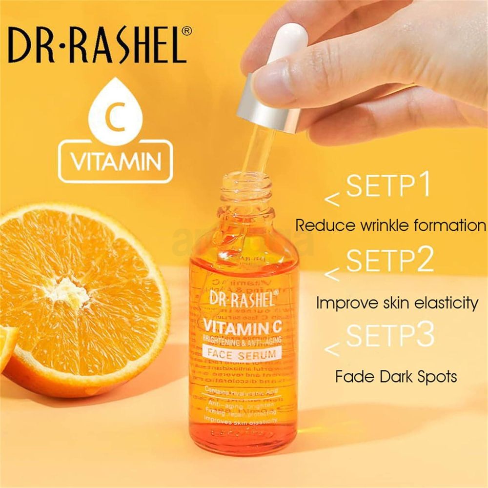 Dr. Rashel Vitamin C Brightening & Anti-Aging Face Serum with Hyaluronic Acid  