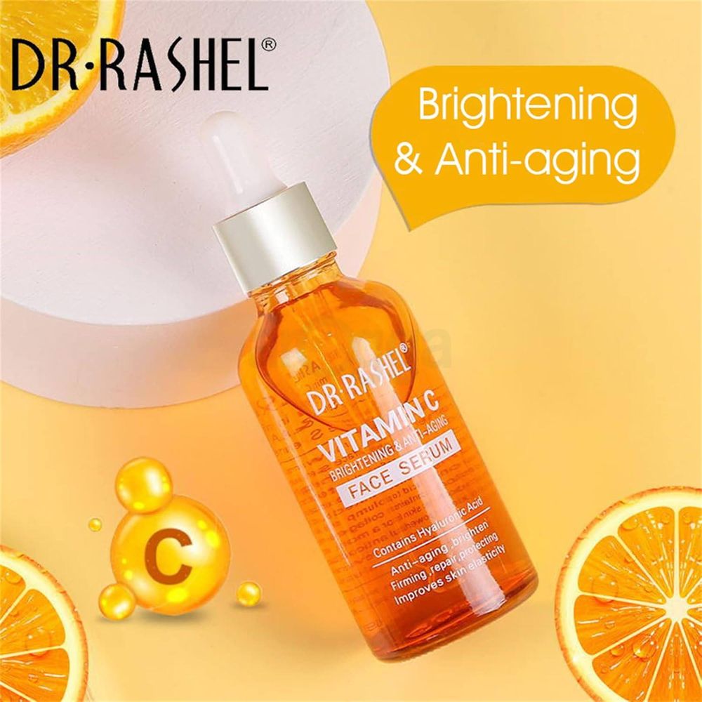 Dr. Rashel Vitamin C Brightening & Anti-Aging Face Serum with Hyaluronic Acid  