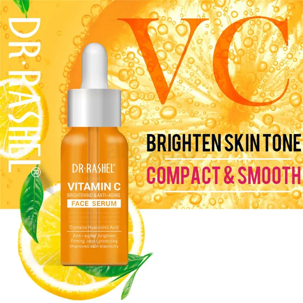 Dr. Rashel Vitamin C Brightening & Anti-Aging Face Serum with Hyaluronic Acid  