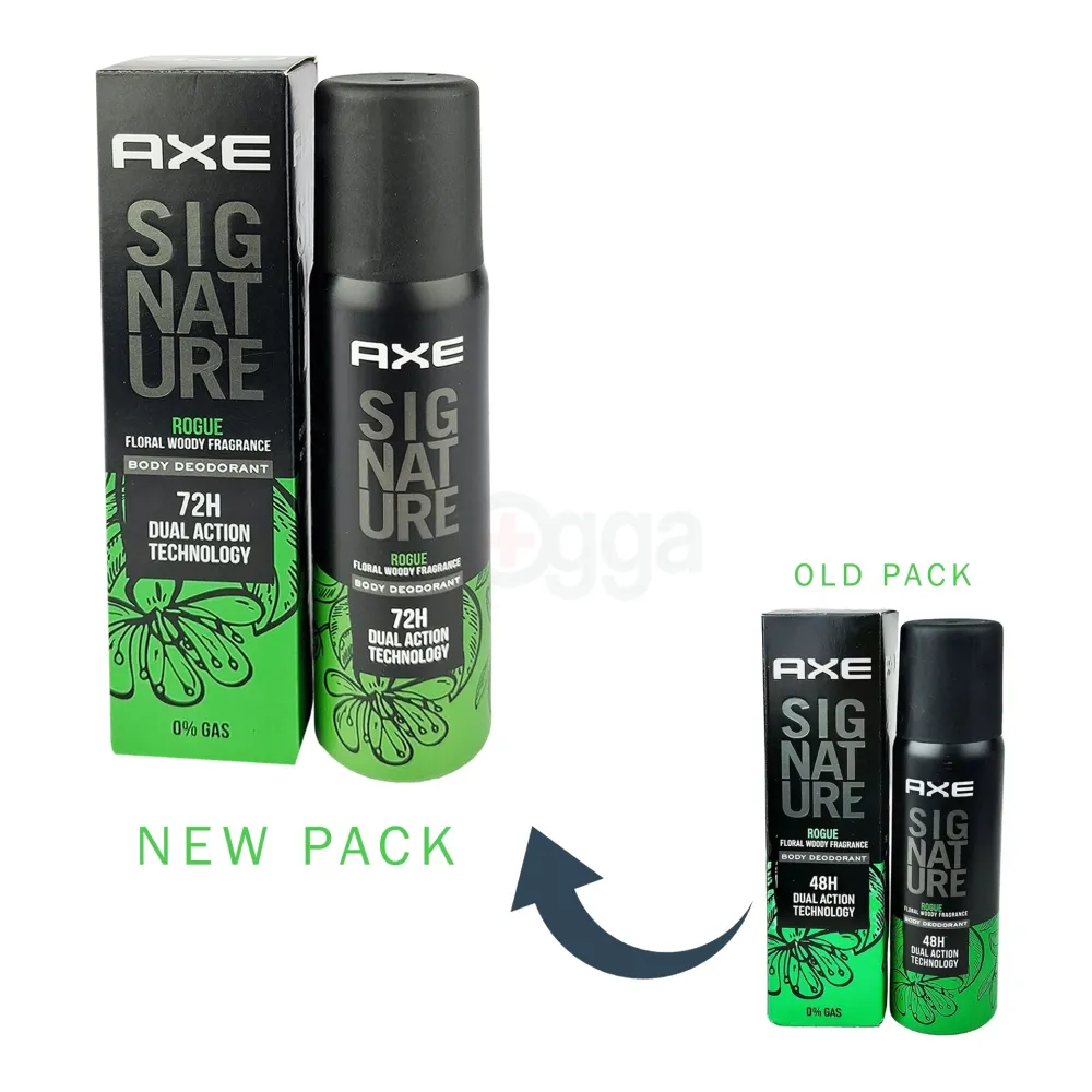 Axe Signature Rogue No Gas Body Deodorant Body Spray For Men 122ml  