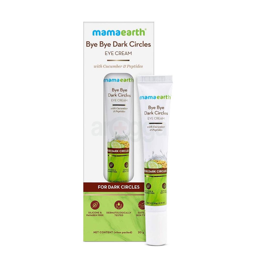 Mamaearth Bye Bye Dark Circles Eye Cream with Cucumber & Peptide  