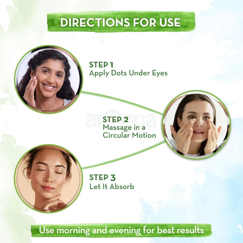 Mamaearth Bye Bye Dark Circles Eye Cream with Cucumber & Peptide  
