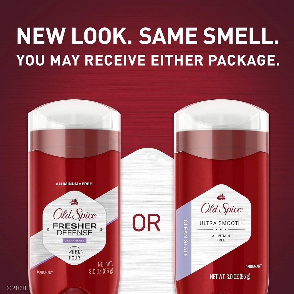 Old Spice 48hr Fresher Defense Clean Slate Deodorant Stick  