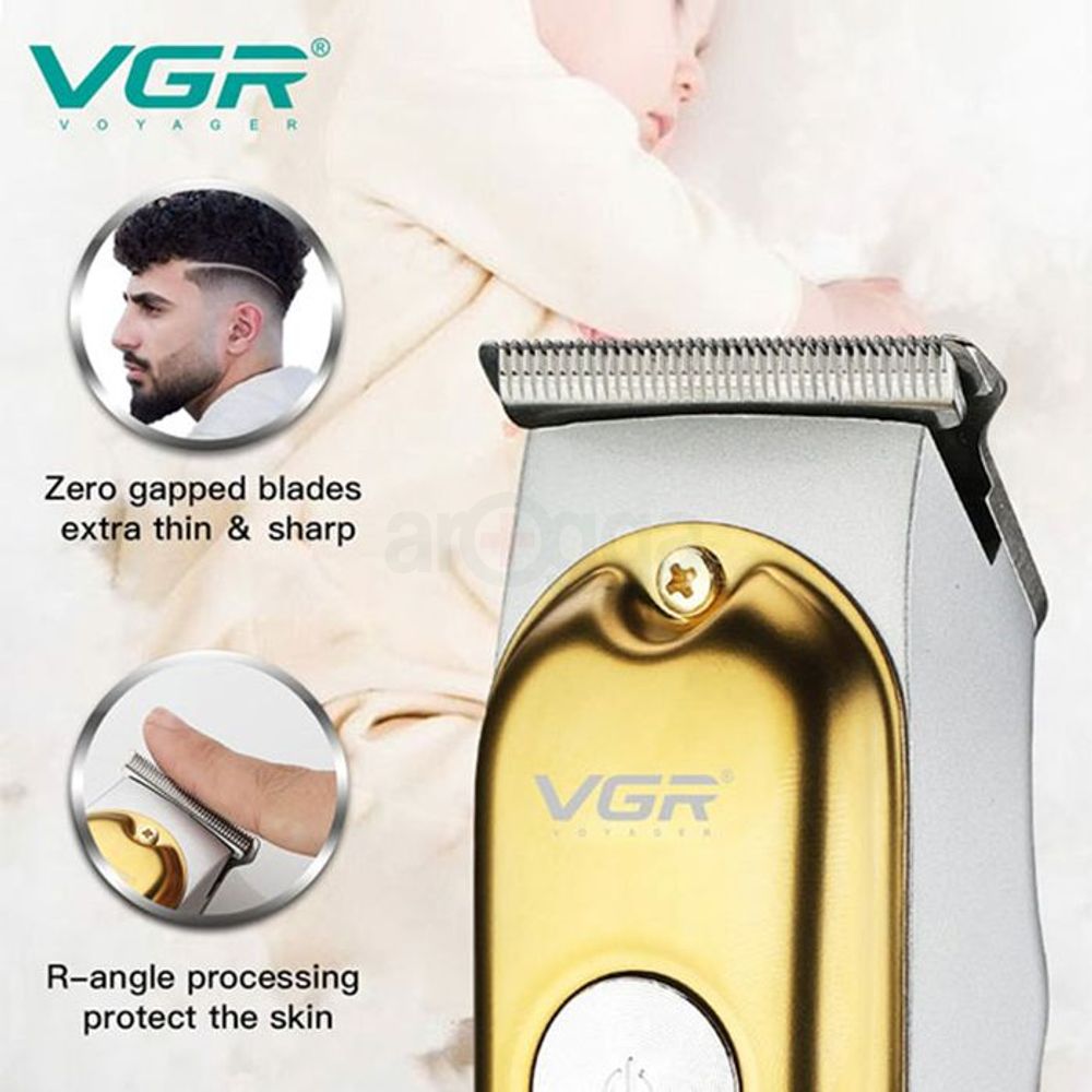 VGR V-290 Digital Display Professional Cordless Hair Clipper Trimmer for Men  
