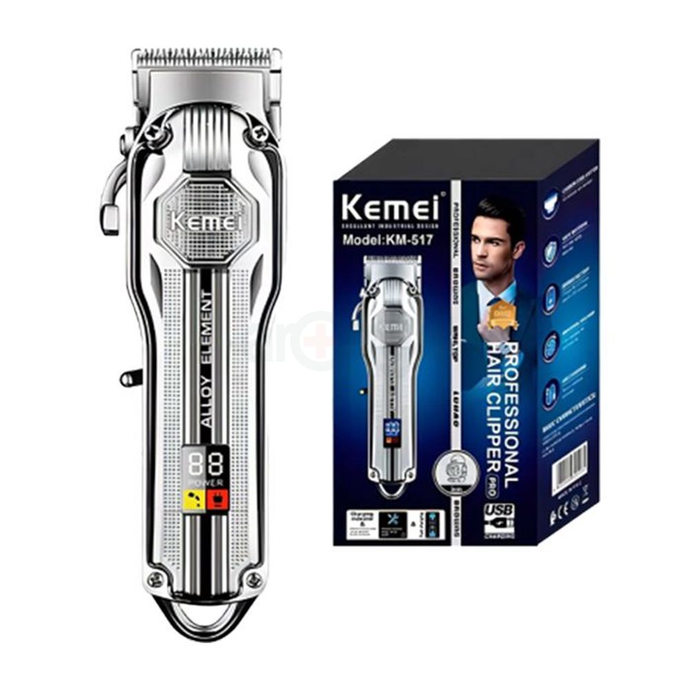 Kemei KM-517 USB Rechargeable Cordless Hair Trimmer  