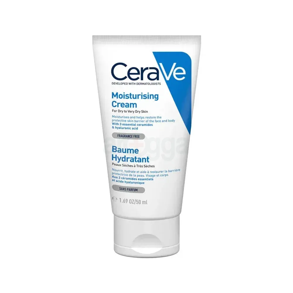 Cerave Moisturising Cream for Dry to Very dry skin 50ml  and Cerave Foaming Cleanser 30ml  