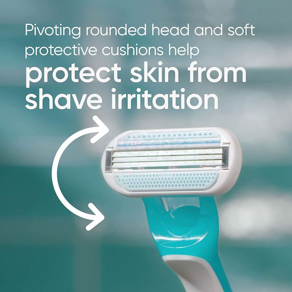 Gillette Venus Aloe Tropical 3Pcs Razor for Women (Multicolor)  