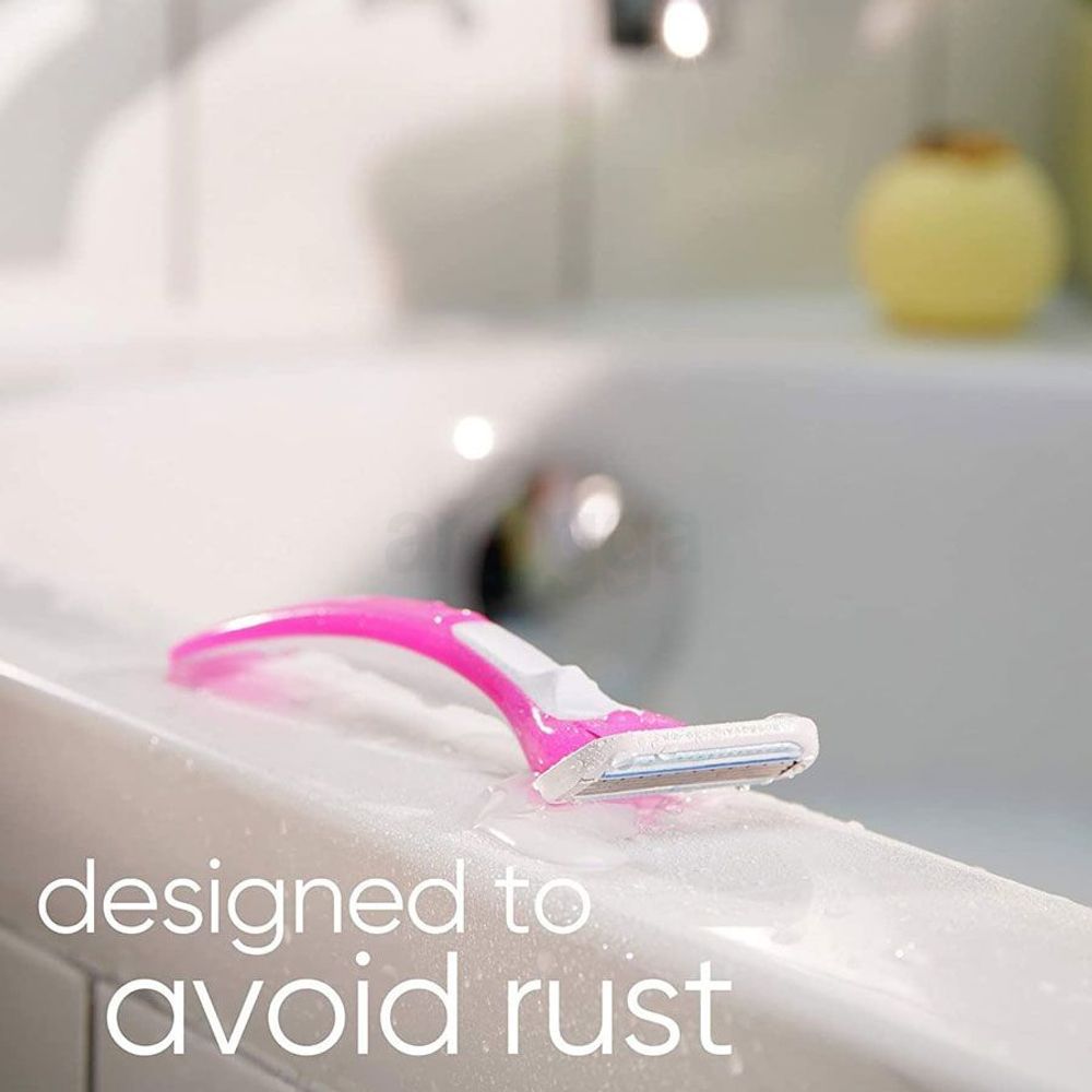 Gillette Venus Aloe Tropical 3Pcs Razor for Women (Multicolor)  