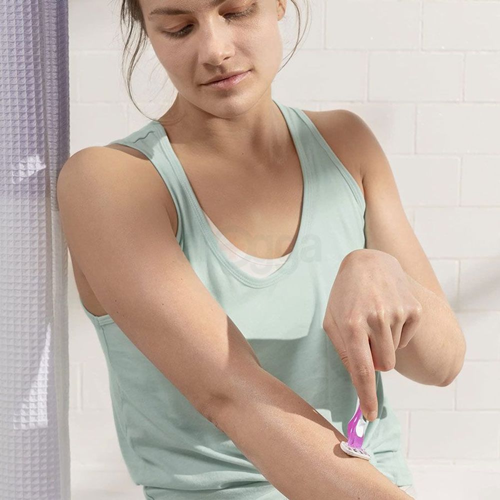 Gillette Venus Aloe Tropical 3Pcs Razor for Women (Multicolor)  