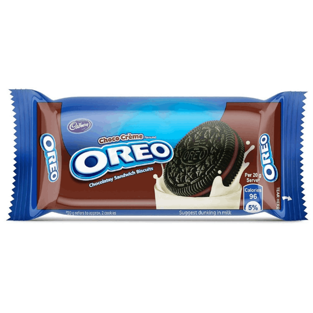 Cadbury Oreo Choco Creme Chocolatey Sandwich Biscuits 43.75gm  