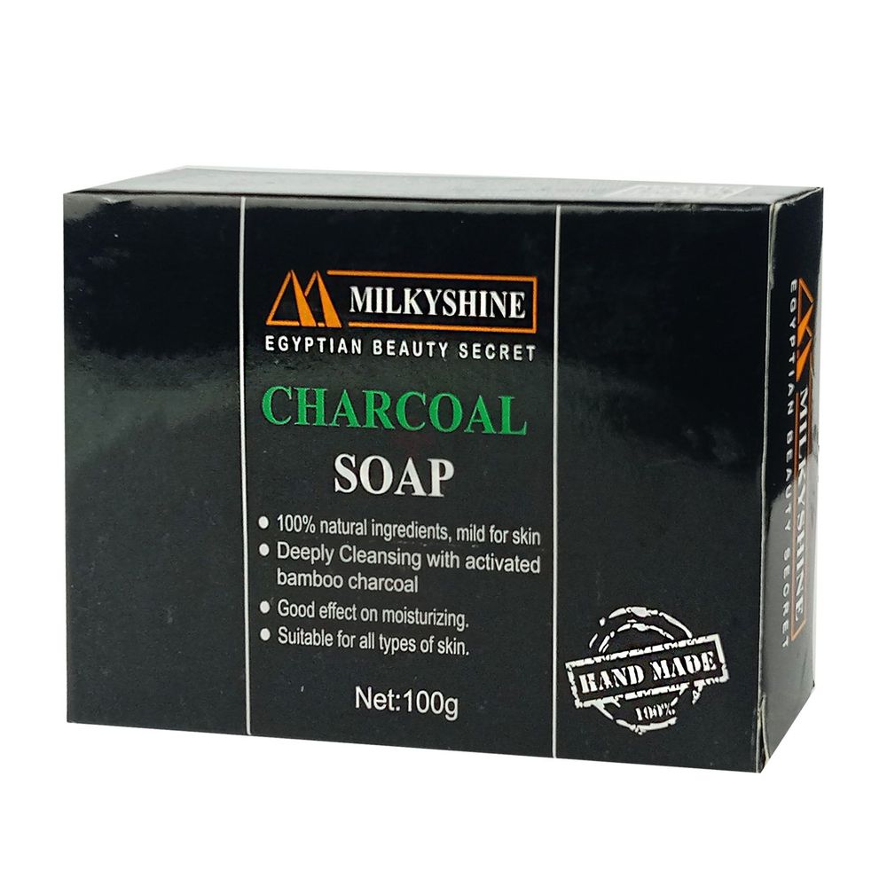 Milkyshine Egyptian Beauty Secret Charcoal Soap 100gm  