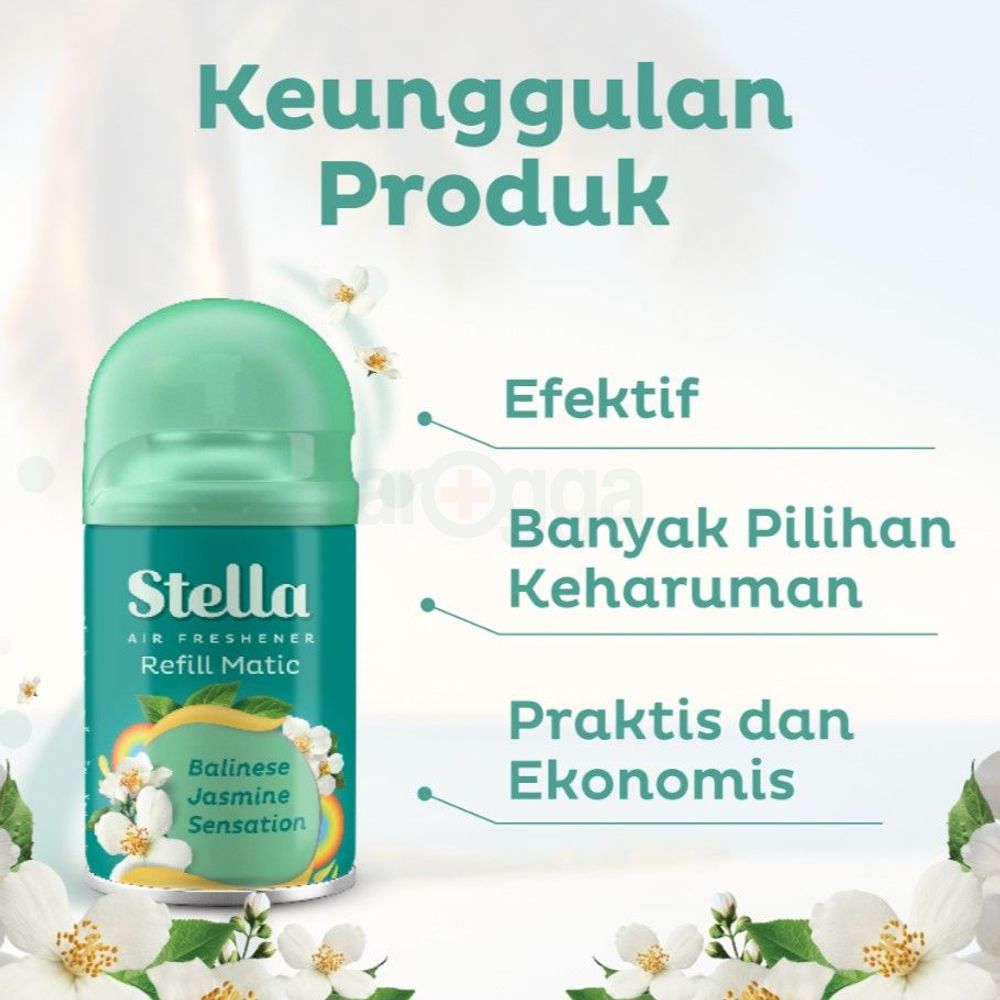 Stella Balinese Jasmine Sensation Matic Refill Air Freshener  