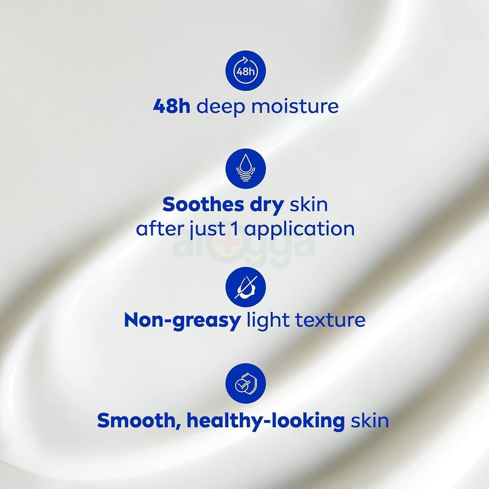 Nivea 48hr Smooth Sensation Deep Nourish Serum Body Lotion with Shea Butter for Dry Skin 625ml  