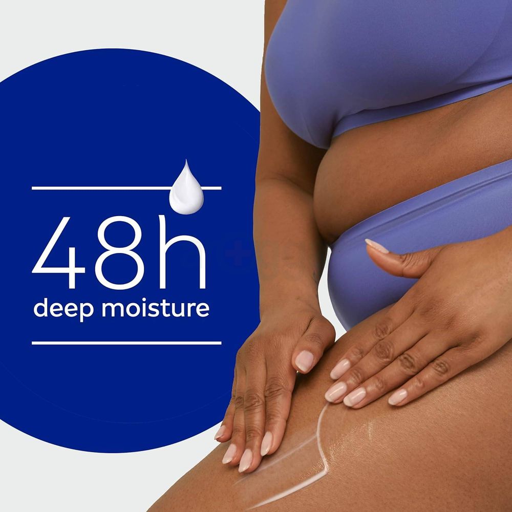 Nivea 48hr 5 in 1 Smooth Sensation Deep Moisture Serum Body Lotion with Shea Butter for Dry Skin  