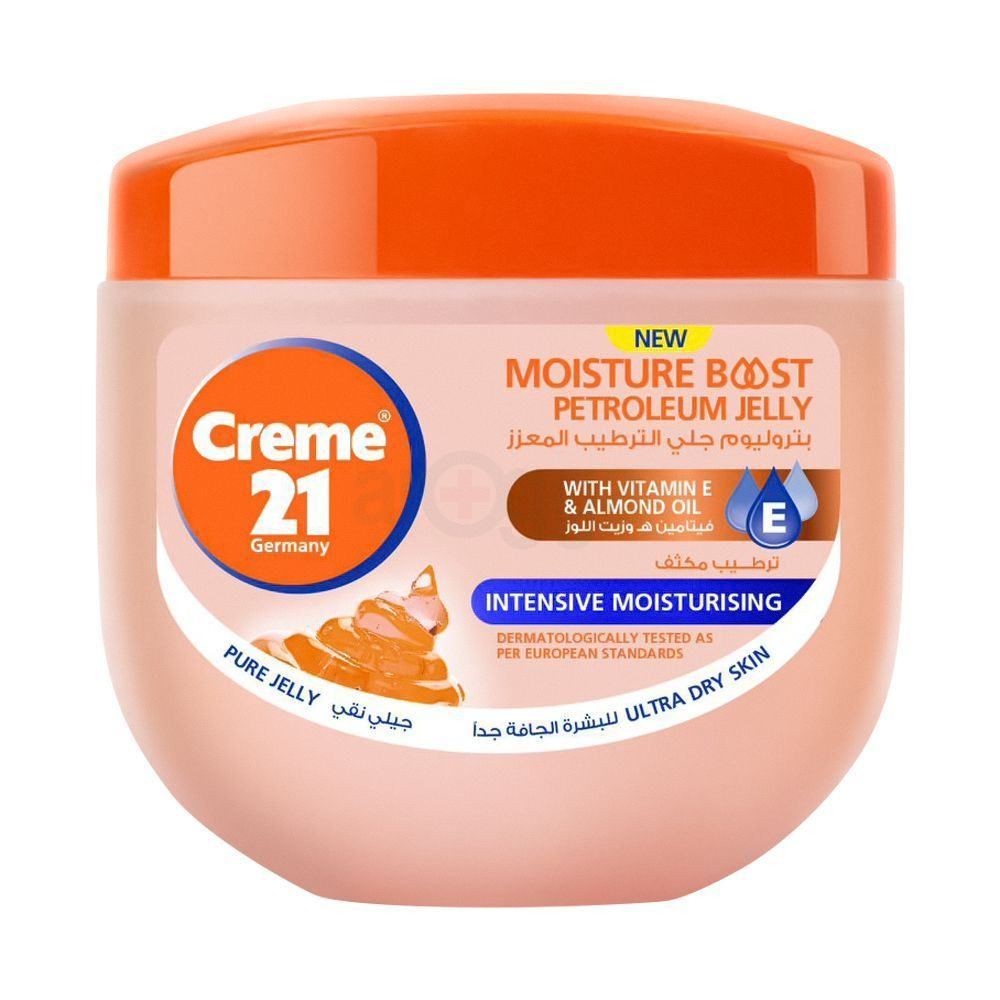 Creme 21 Intensive Moisturising Boost Pure Petroleum jelly with Vitamin E and Almond Oil 100ml  