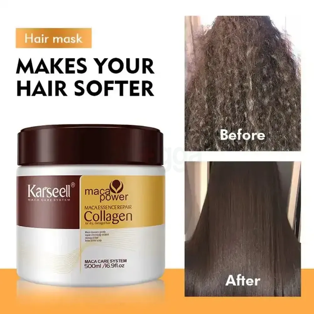 Karseell Collagen Hair Treatment Deep Repair Conditioning Argan Oil Hair Mask Essence for Dry & Damaged Hair  