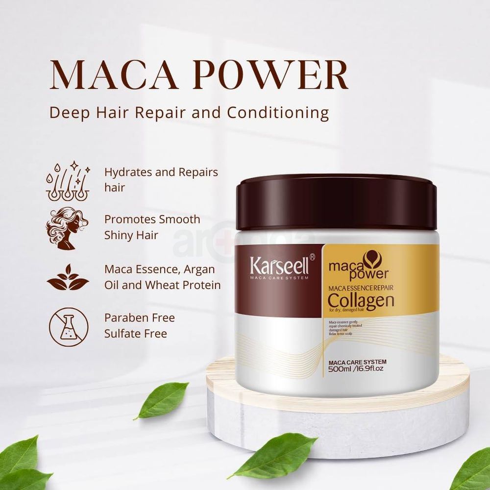 Karseell Collagen Hair Treatment Deep Repair Conditioning Argan Oil Hair Mask Essence for Dry & Damaged Hair  