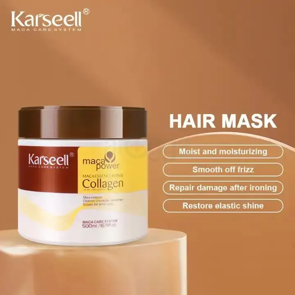 Karseell Collagen Hair Treatment Deep Repair Conditioning Argan Oil Hair Mask Essence for Dry & Damaged Hair  