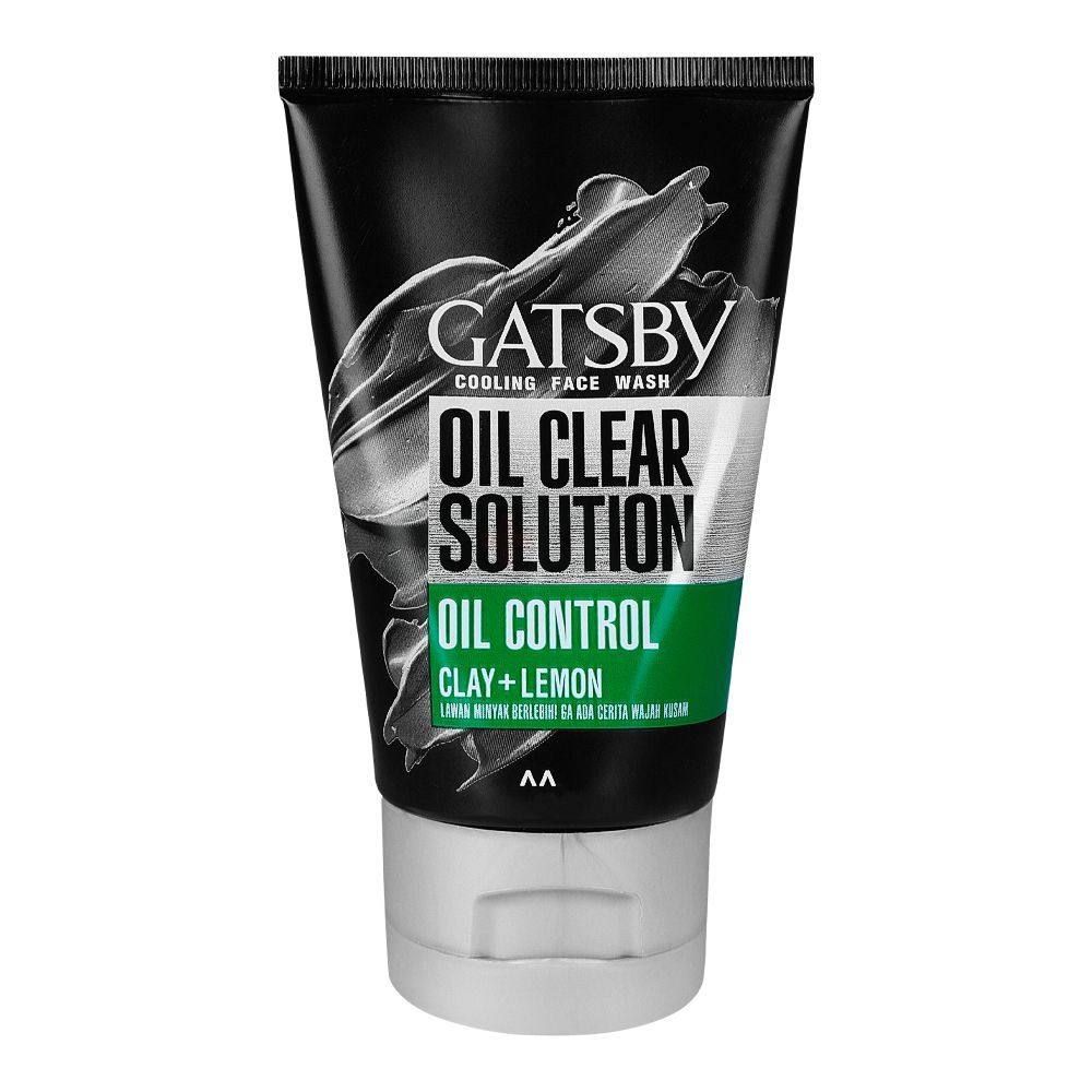 Gatsby Oil Control Cooling Facewash with Clay and Lemon  