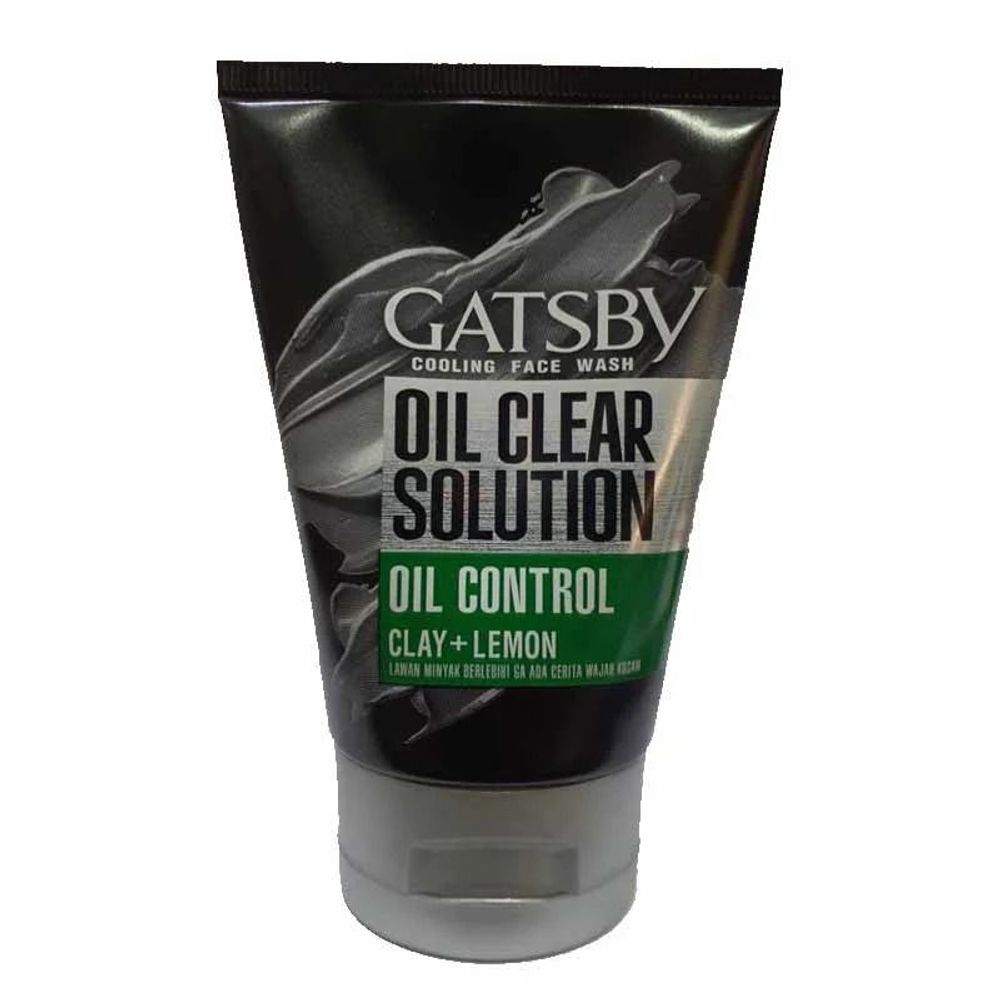 Gatsby Oil Control Cooling Facewash with Clay and Lemon  