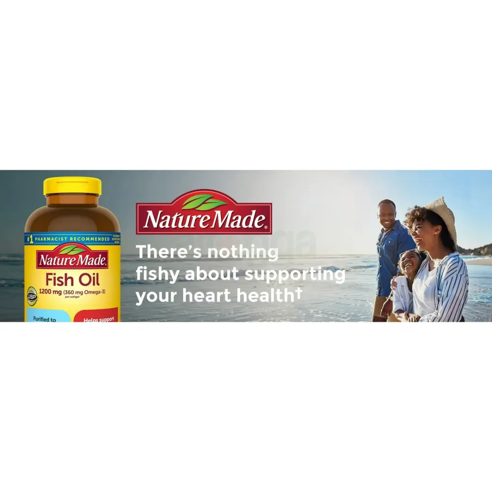 Nature Made Fish Oil, 1200mg, 300 Softgels  