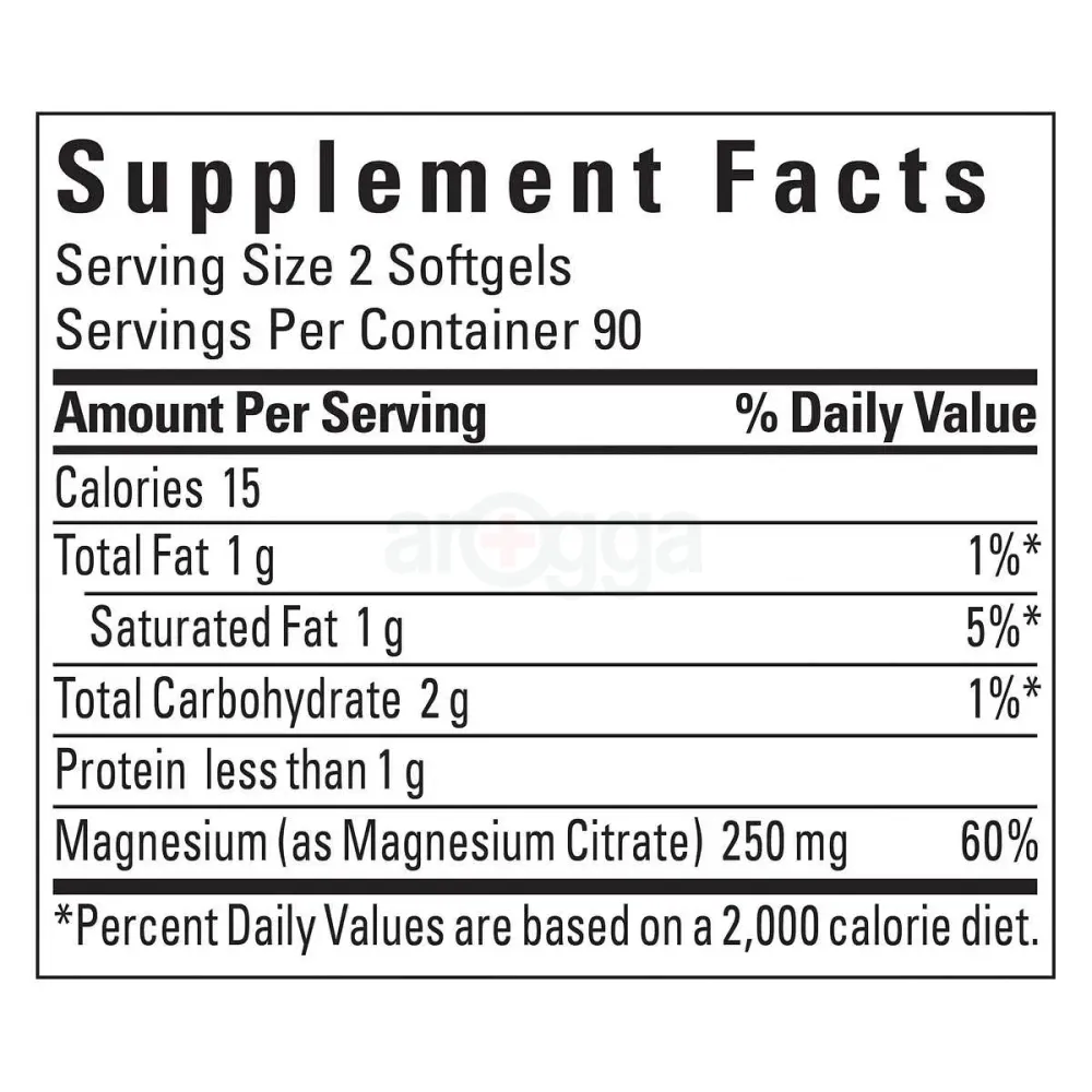Nature Made Magnesium Citrate 250 mg., 180 Count  
